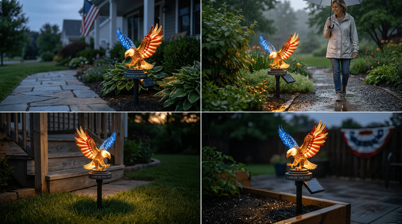 Meet the Solar Eagle Garden Light